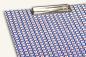Preview: Blue and red clipboard "Gustl", handmade clipboard, retro graphics